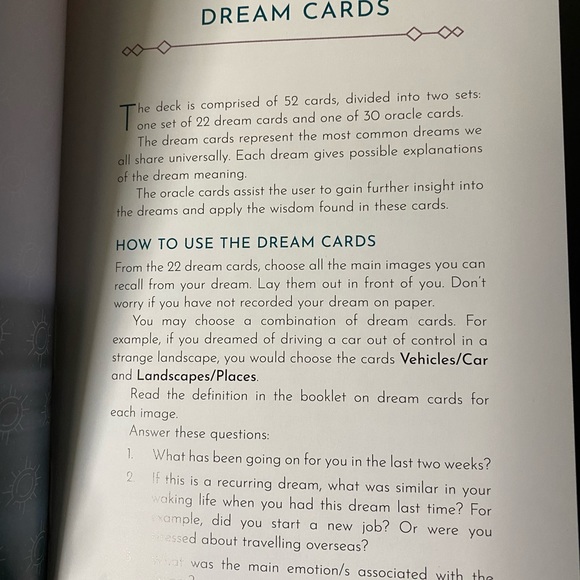 Dream Reading Cards by Rose Inserra - Picture 4 of 10